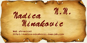 Nadica Minaković vizit kartica
